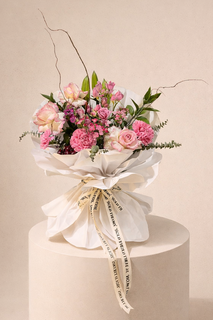 Pink Garden Elegance - Bouquet