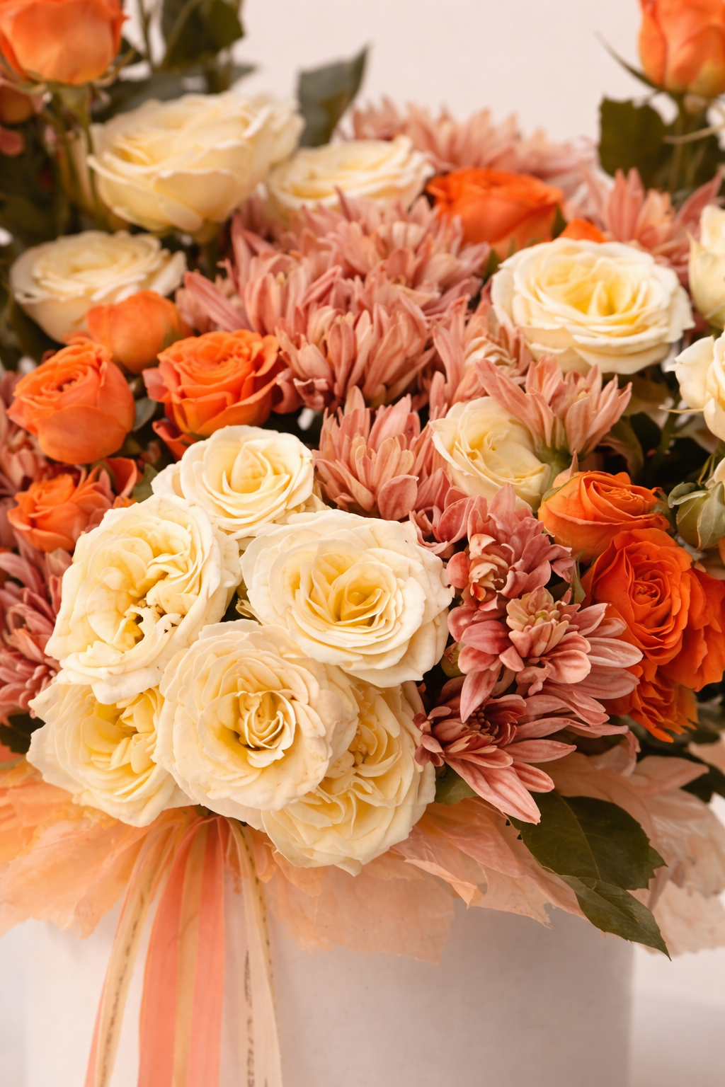 Autumn Spray Roses - Box Arrangement