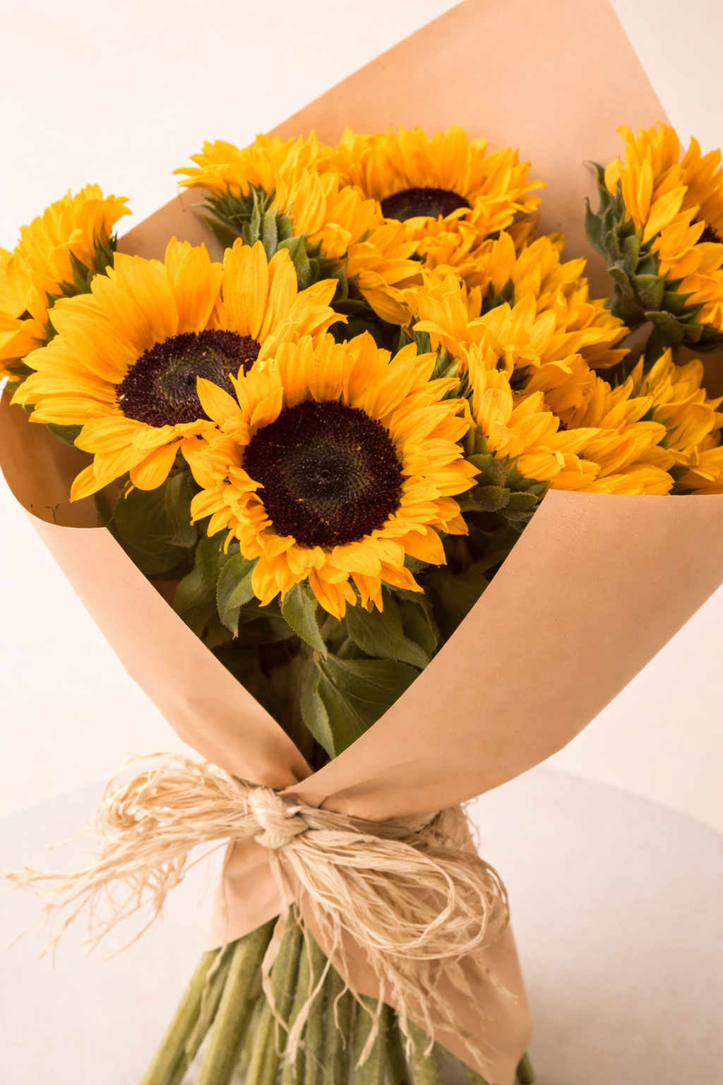 Sunflower Bouquet - 12 Tall Stem Sunflowers