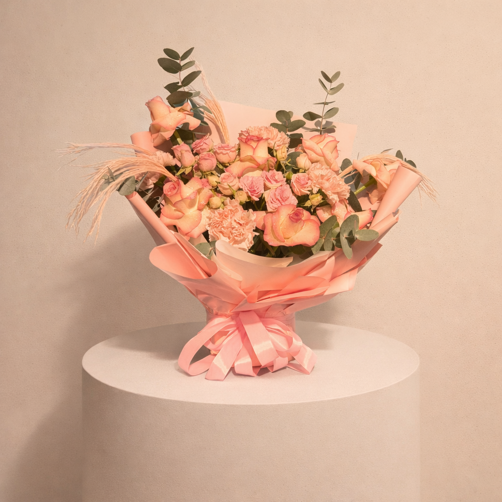 Lina - Soft Pink Rose Bouquet