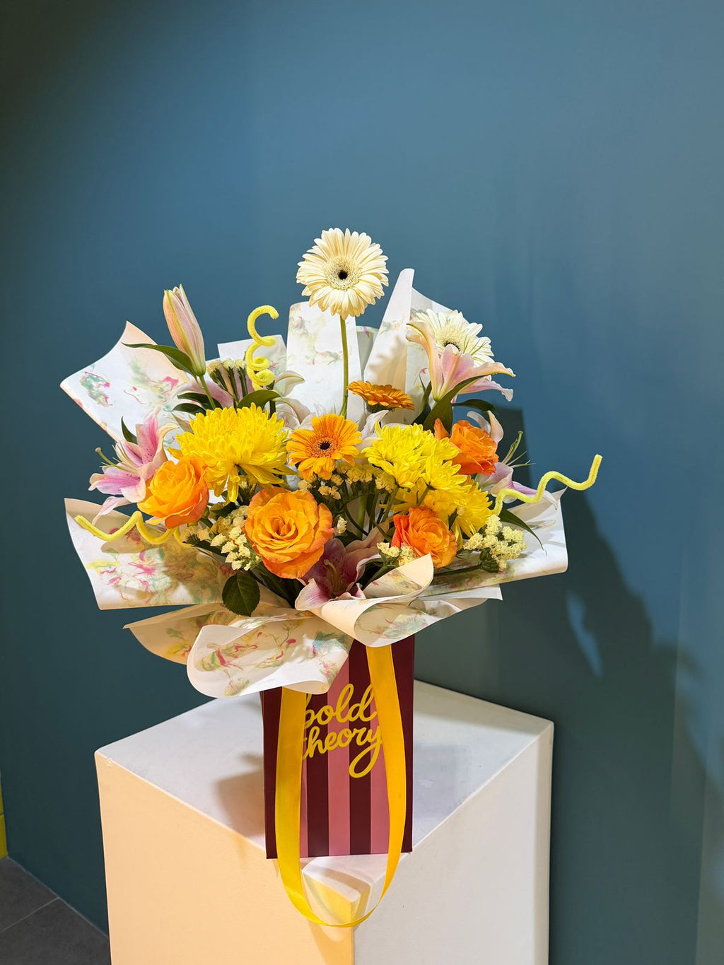 Sunshine Bloom Colorful Flower Bag Bouquet