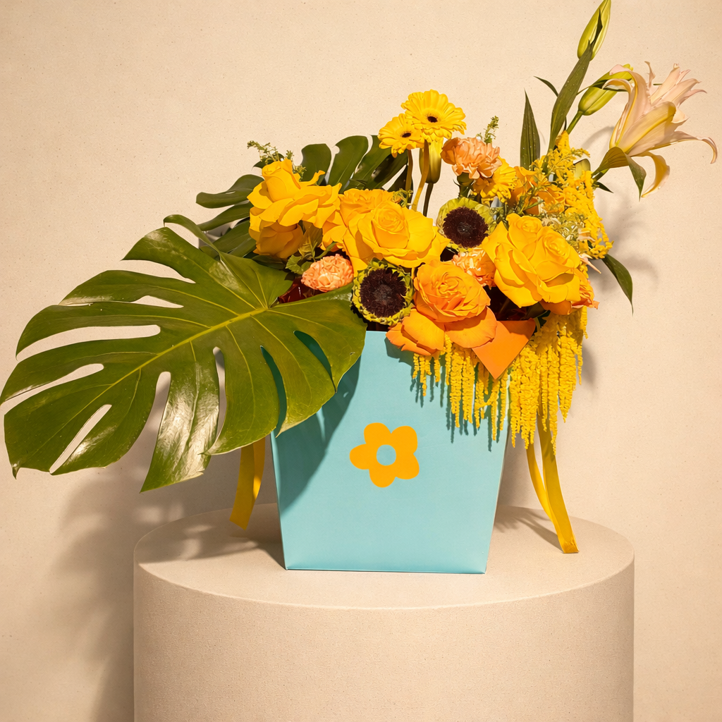 Tropical Sunrise – Signature Box Arrangement